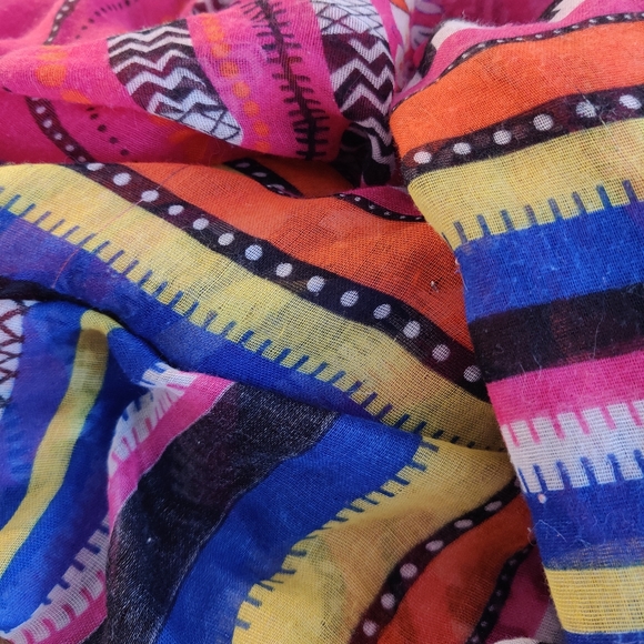 Multicolored shawl sarong - Picture 2 of 2